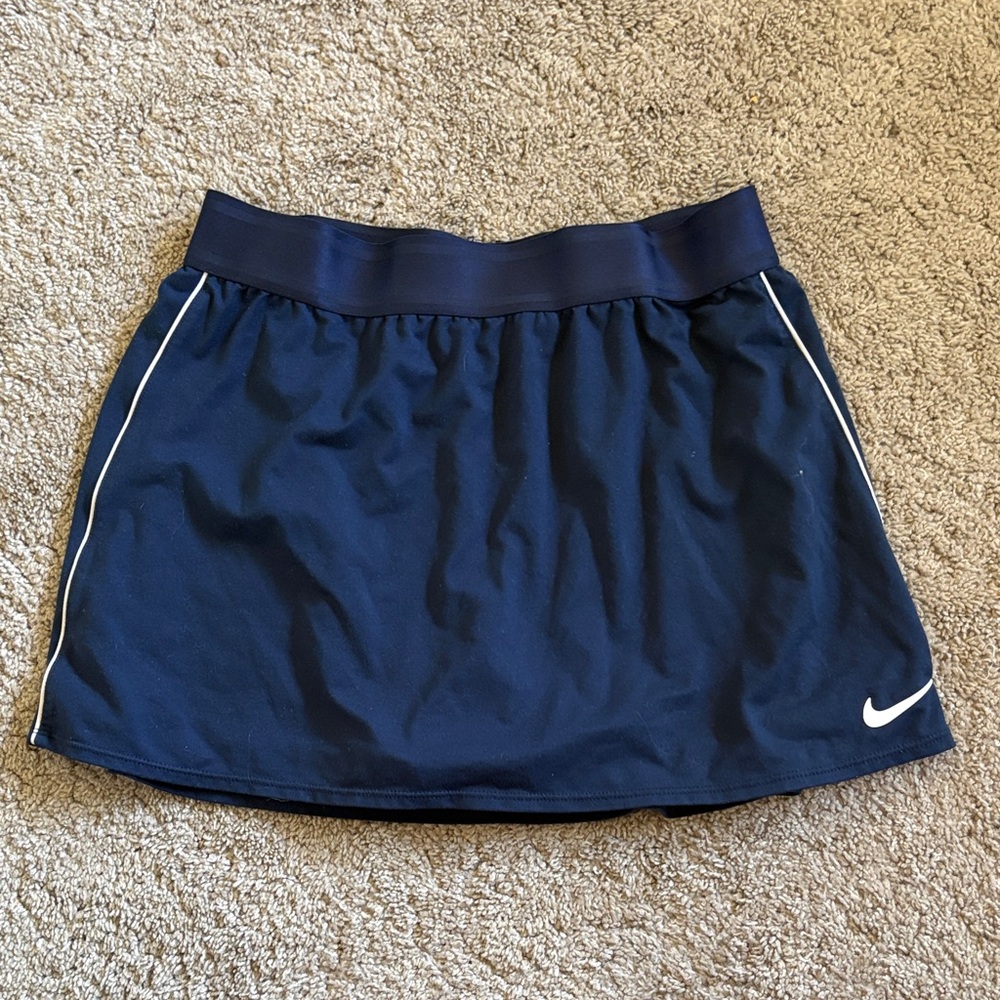 Nike Dark Blue Sports Skirt with White Trim